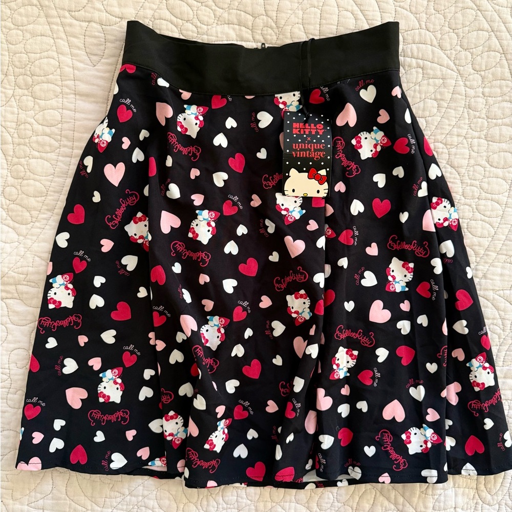 Kitty x Unique Vintage Call Me Love Briella Flare Skirt